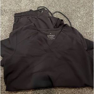 Beyond scrubs, scrub set.